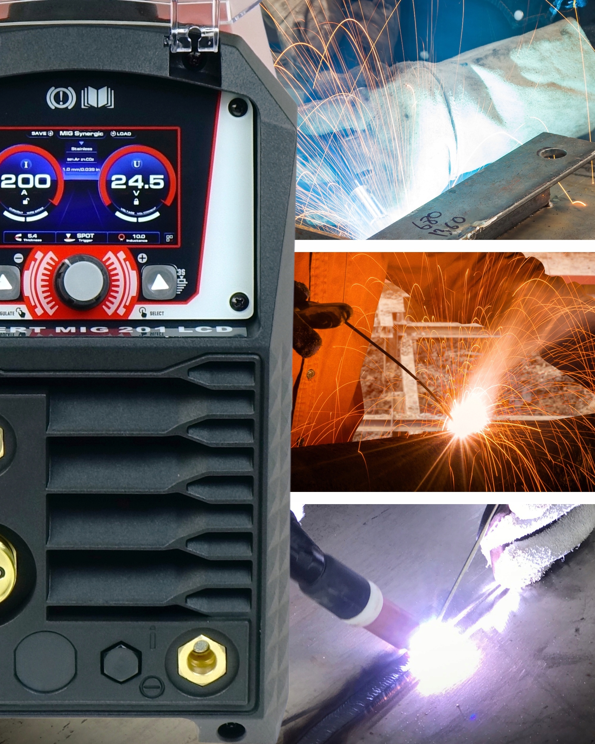 Spawarka MIGOMAT IDEAL Expert MIG 201 LCD Synergia MAG MMA TIG 200A 230V - obrazek 10
