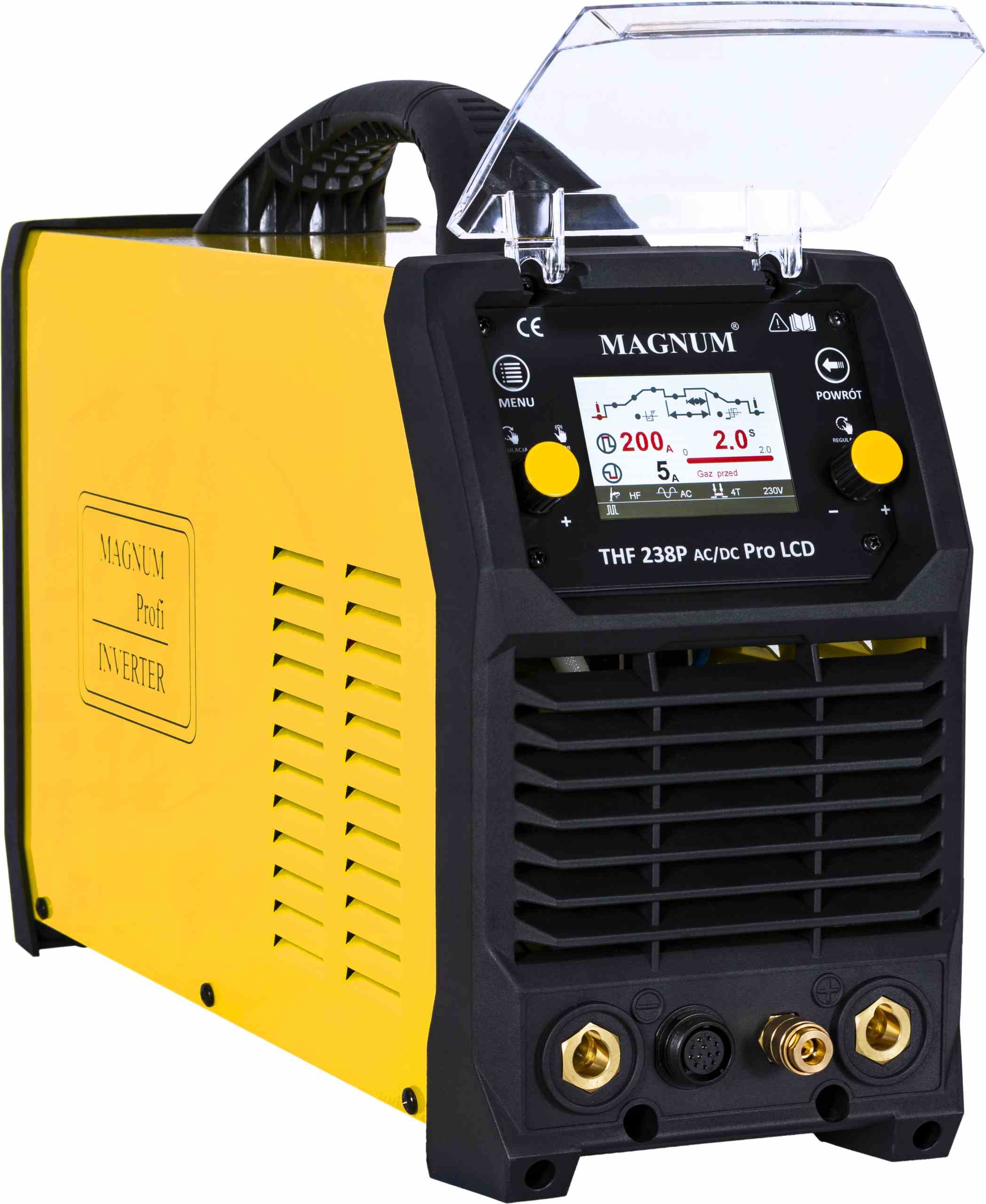 Spawarka INWERTOROWA TIG THF238P AC/DC PRO LCD MAGNUM TIG PULS MMA 200A LCD - obrazek 3