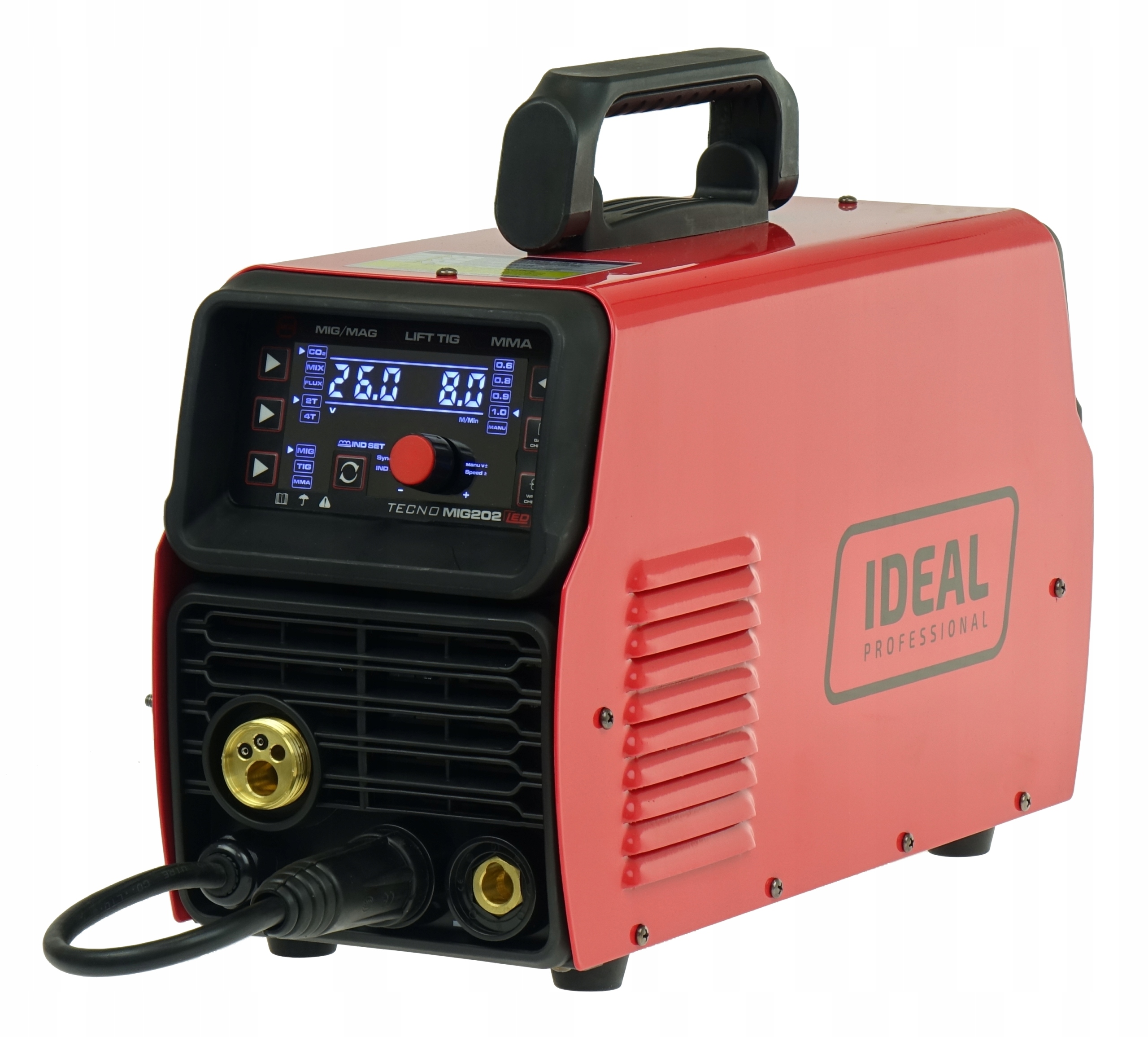 Spawarka MIGOMAT 3w1Ideal TecnoMig 202 Synergia LED MIG MMA TIG FLUX zestaw - obrazek 11