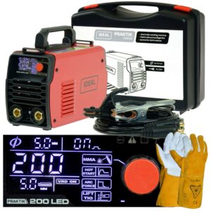 Spawarka inwertorowa PRAKTIK MMA 200 LED SYNERGY