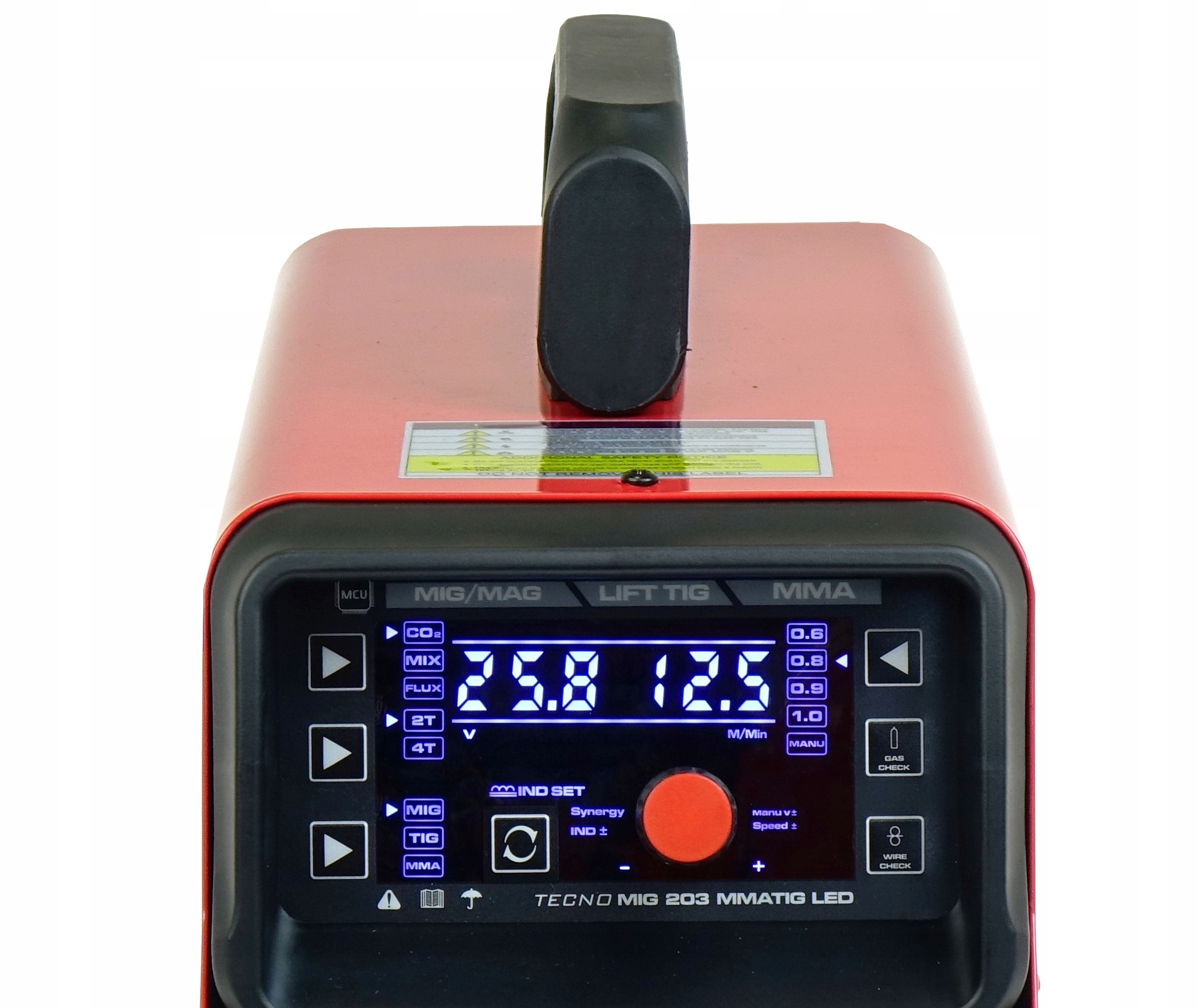 Spawarka MIGOMAT 3w1 Ideal Tecnomig 203 Synergia LCD MIG 200 Amper zestaw - obrazek 7
