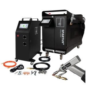Spawarka laserowa SPARTUS Easy 2000 z podwójnym podajnikiem drutu - głowica laserowa