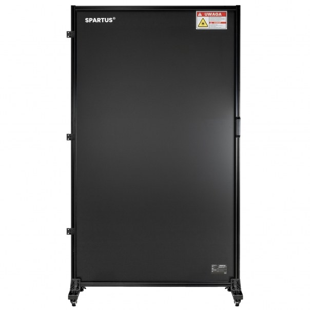 Drzwi kurtyna ochronna SPARTUS PROTECT 1100x2000 do stanowisk laserowych klasy 4