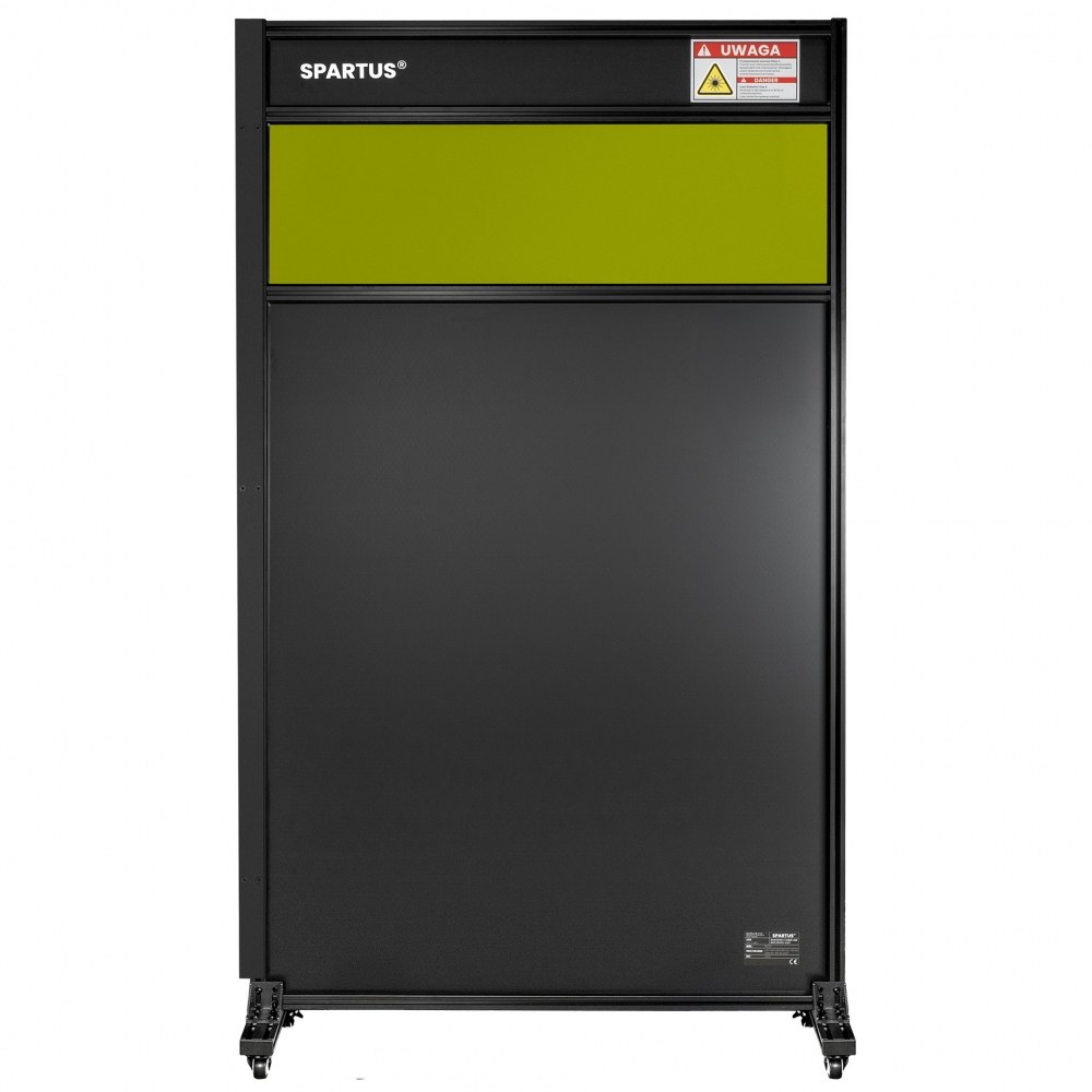 Drzwi kurtyna ochronna SPARTUS PROTECT 1100x2000 z podglądem do lasera klasy 4