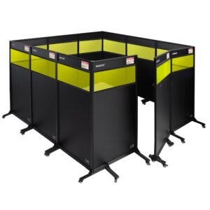 Zabudowa stanowiska 3360x3300 SPARTUS PROTECT z podglądem do lasera klasy 4