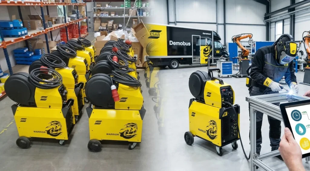 Wybrane spawarki ESAB na prezentacji u klienta Kiel-tech