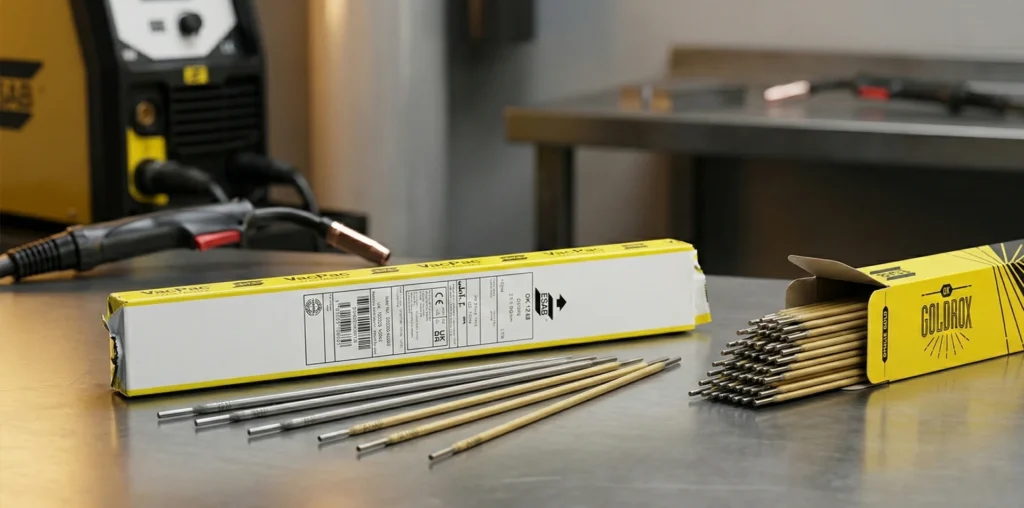 spawalnicze elektrody marki esab