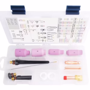 Zestaw części eksploatacyjnych TIG BOX STANDARD do elektrody 2.4mm do uchwytów spawalniczych 17, 18 i 26