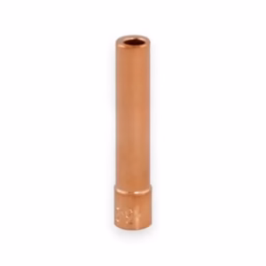 Miedziana tulejka zaciskowa o średnicy 2,4 mm do uchwytu spawalniczego TIG typu 17, 18 oraz 26, wersja standardowa.