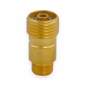 Soczewka gazowa krótka do uchwytu TIG typu 17/18/26, długość 27mm, pod elektrodę wolframową 3.2mm.