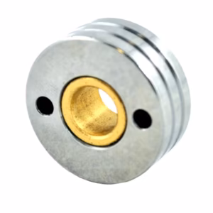 Rolka podajnika drutu SPARTUS 1.0-1.2 mm z rowkiem typu V, średnica zewnętrzna 30 mm, kod produktu SP-ROL301012-1012V.