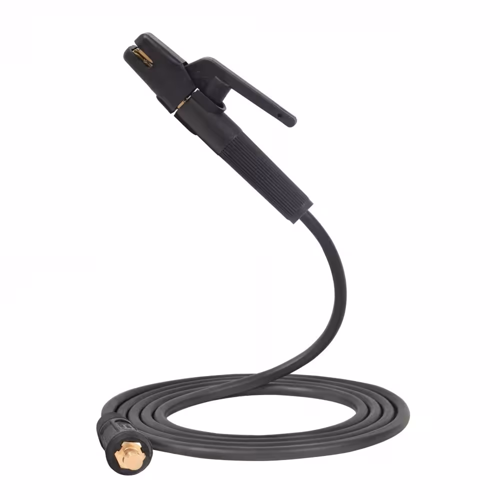 Uchwyt elektrodowy 160A do spawania MMA z przewodem 3m o przekroju 16mm2 i małym wtykiem ŁP/ŁW 10-25.