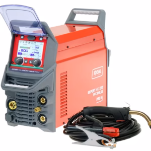 Spawarka inwertorowa EXPERT MIG 220 PFC PULSE Pro5 LCD z dotykowym wyświetlaczem 5 cali, funkcją podwójnego pulsu i uchwytem MIG 24
