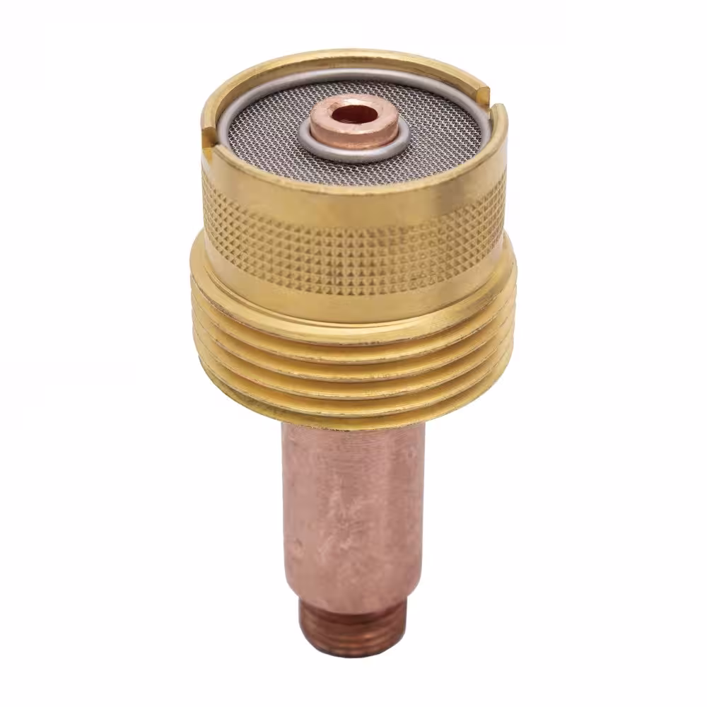 Duża soczewka gazowa ECO do uchwytu spawalniczego TIG 17 18 26, średnica 3,2 mm, długość 50 mm.