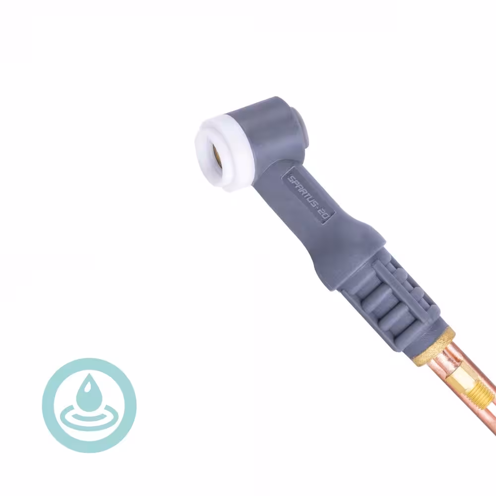 Korpus palnika SP20 o długości L=52mm chłodzony cieczą, palnik ręczny standard z Serii Pro.