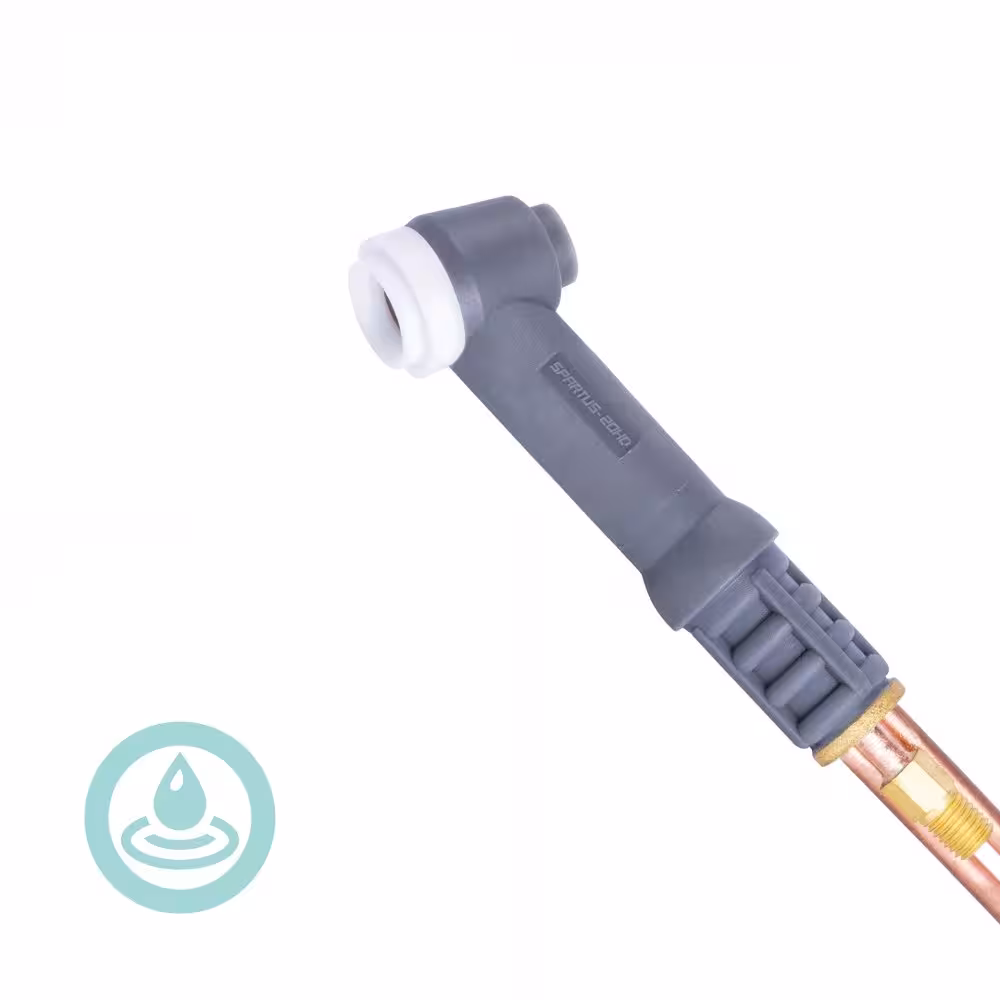 Korpus palnika SP20HD o długości L=62mm chłodzony cieczą, profesjonalny palnik ręczny standard z Serii Pro.
