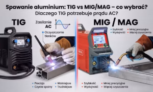 Porównanie metod spawanie aluminium TIG vs MIG/MAG – różnice w precyzji, szybkości pracy oraz zastosowaniu prądu AC.